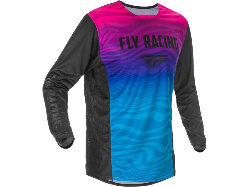 Джерси FLY RACING KINETIC K121 S.E. черная/розовая/синяя (2021)